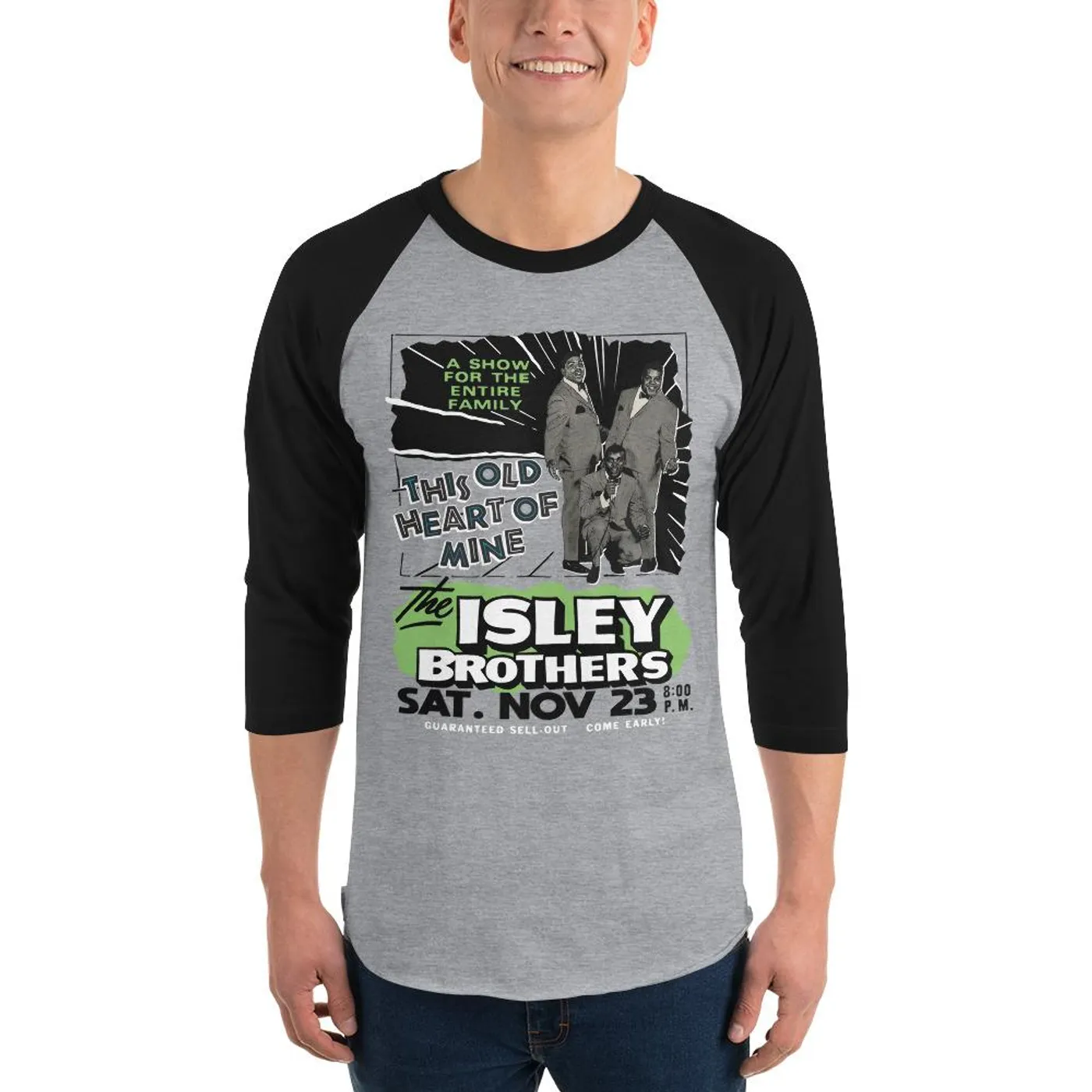 The Isley Brothers - Vintage Heart Of Mine Baseball Tee