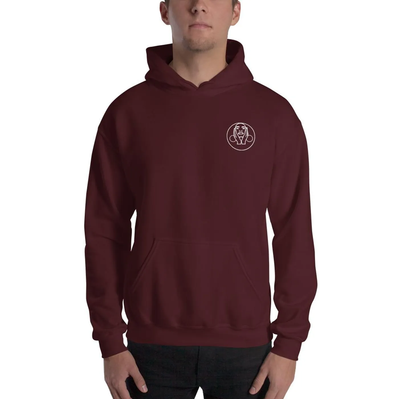 Jody Watley - Hoop Earrings Logo Hoodie (Maroon)