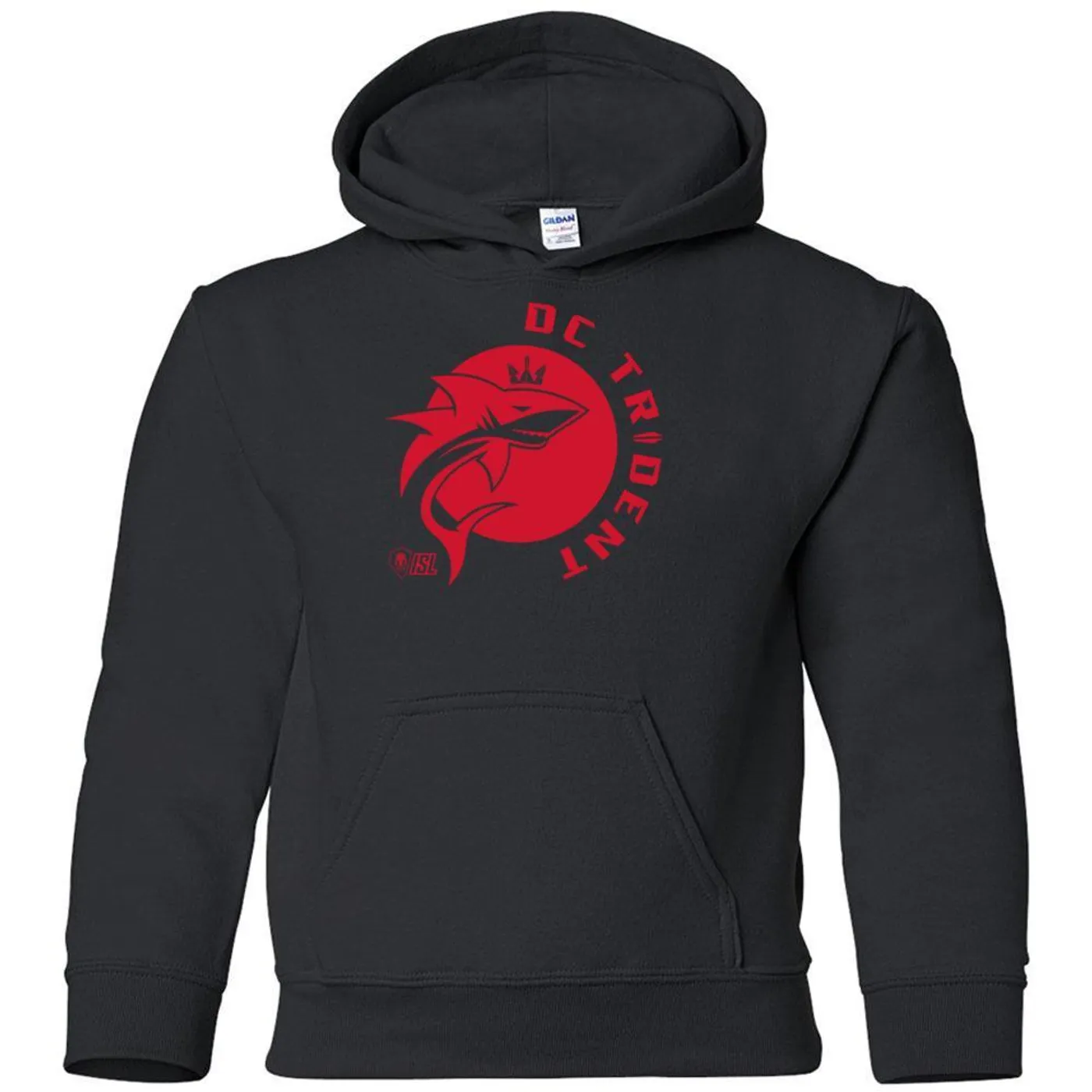 DC Trident - Black Heavy Blend Youth Hooded Sweatshirt
