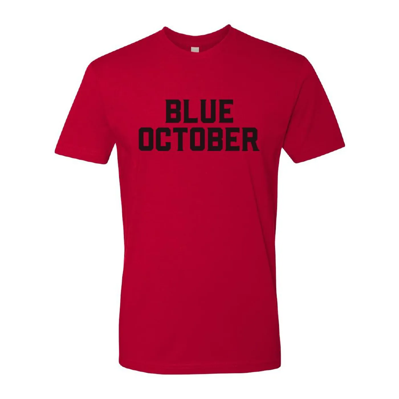 Blue October - Block Text Tee (Red)
