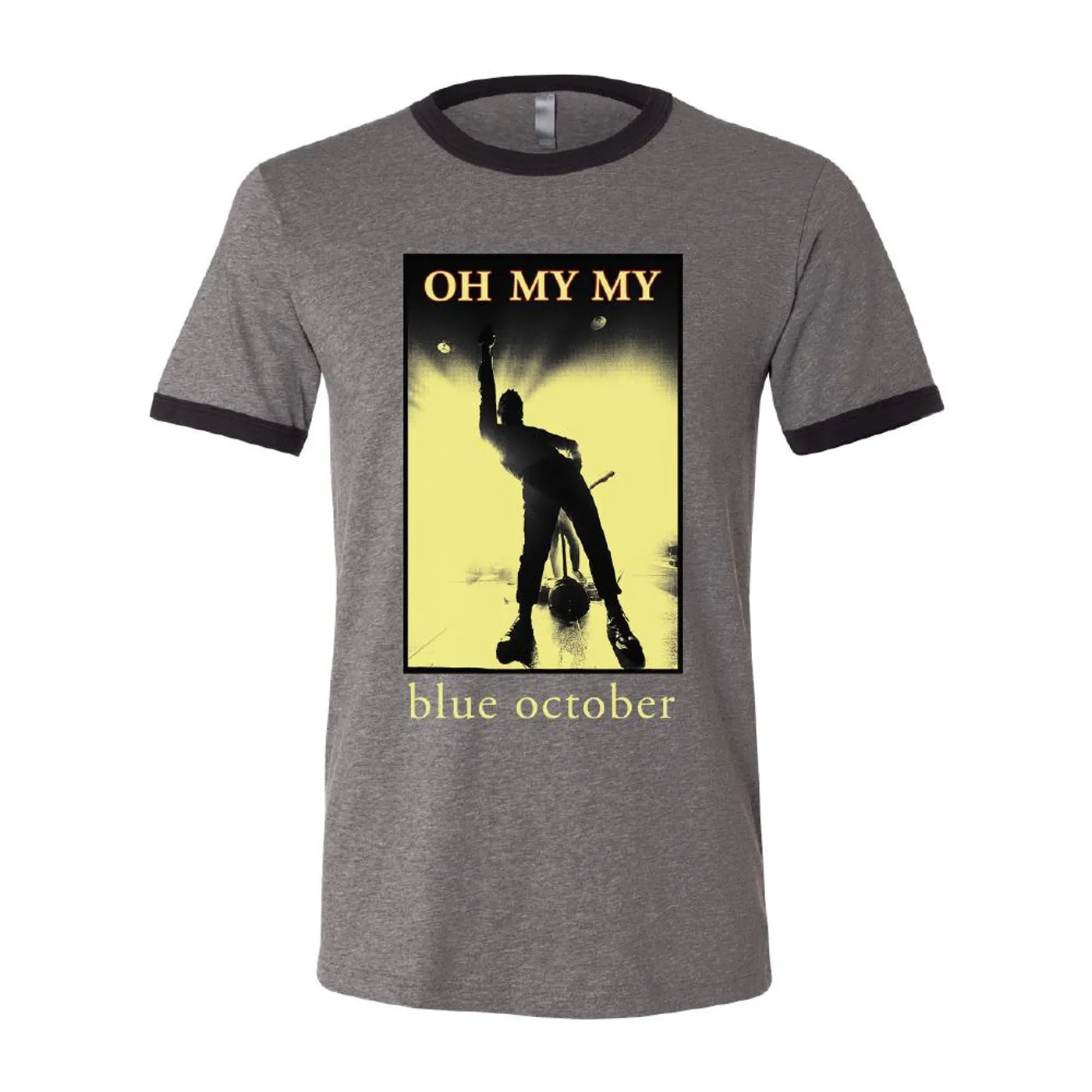 Blue October - Oh My My Ringer Tee (Grey)
