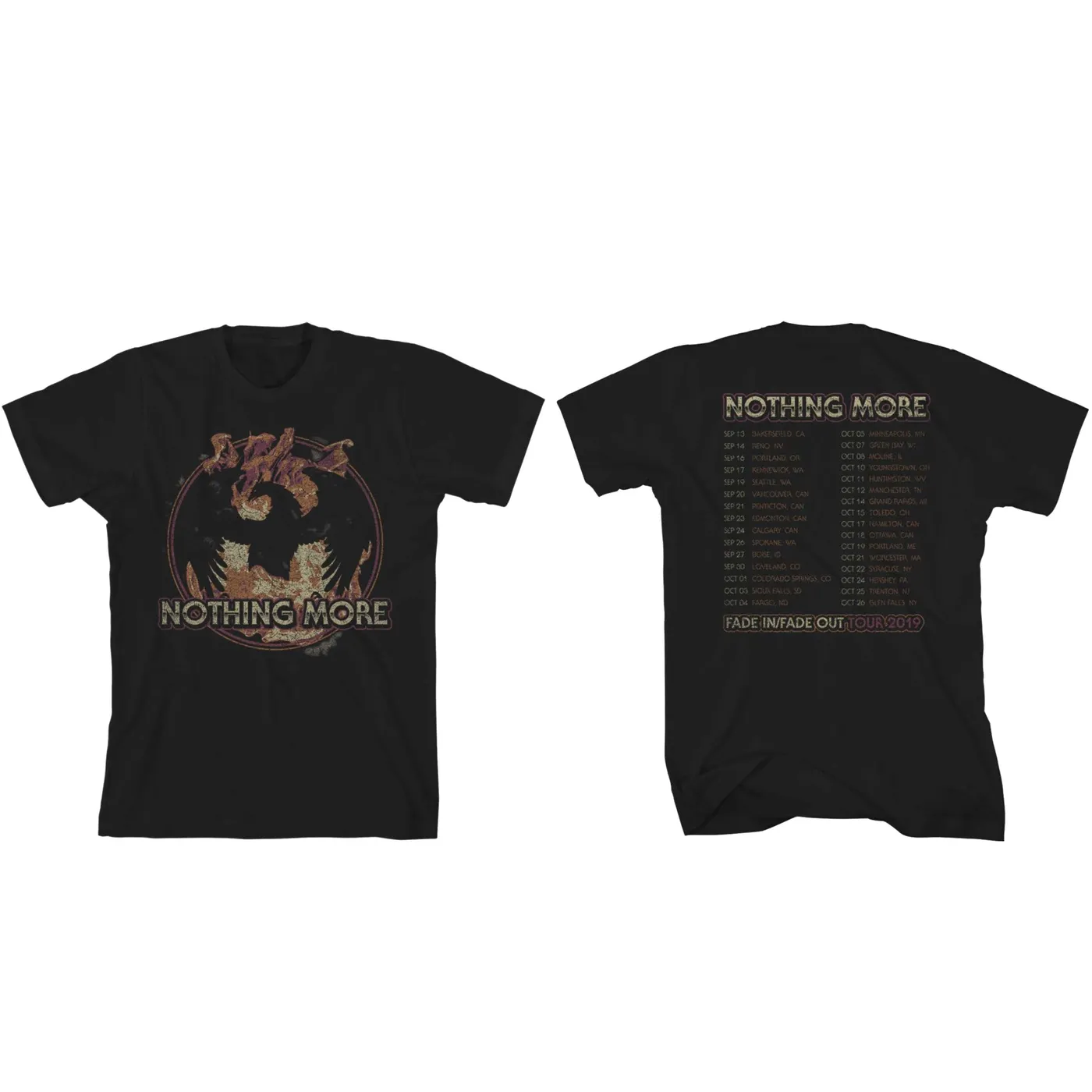 Nothing More - Fade In Fade Out Phoenix 2019 Tour Tee