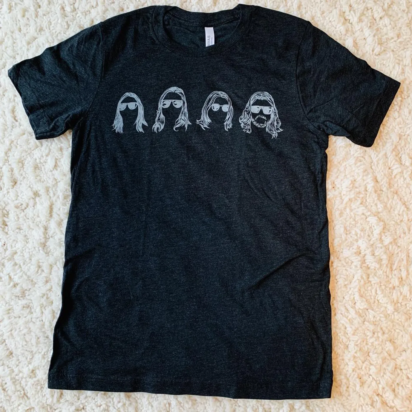 Bishop Gunn - Faces Tee (Charcoal) OG Logo Back