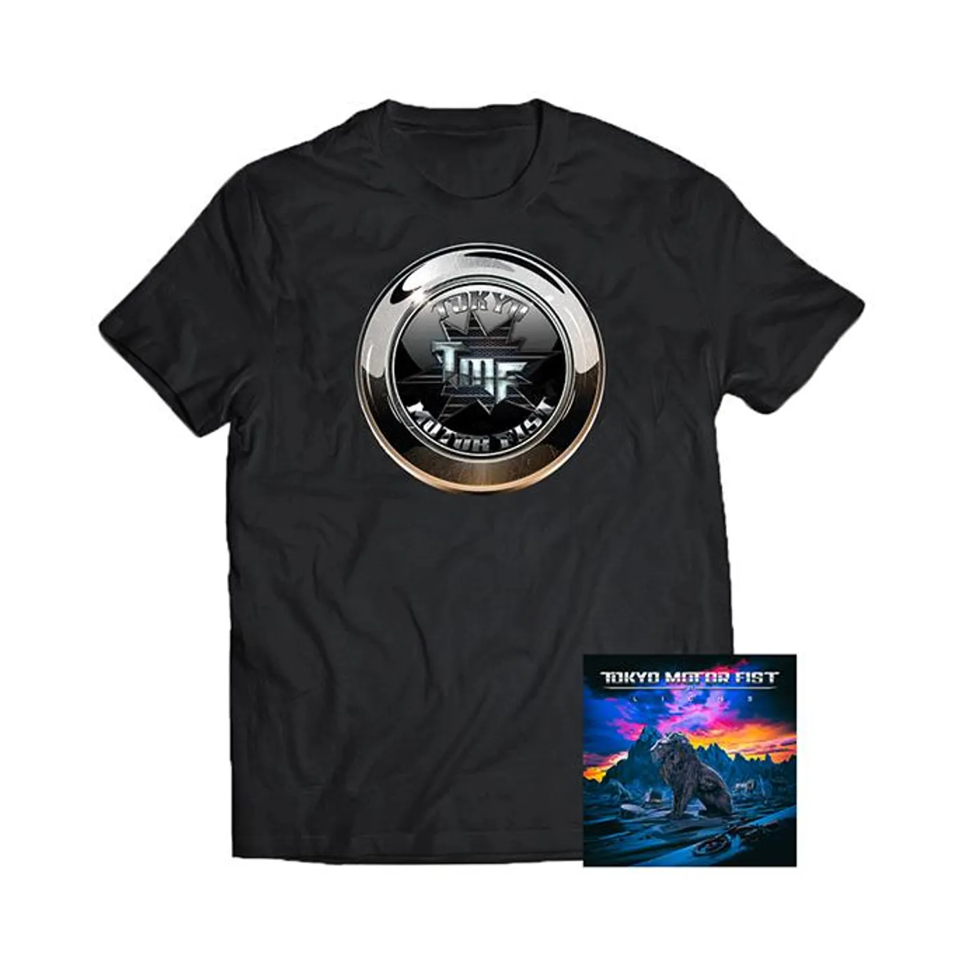 Frontiers Tokyo Motor Fist - Logo Tee + Lions CD