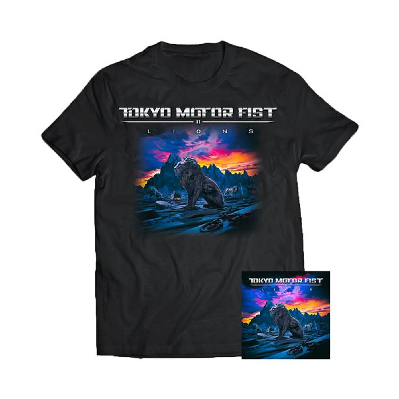 Frontiers Tokyo Motor Fist - Lions Album Art Tee + CD