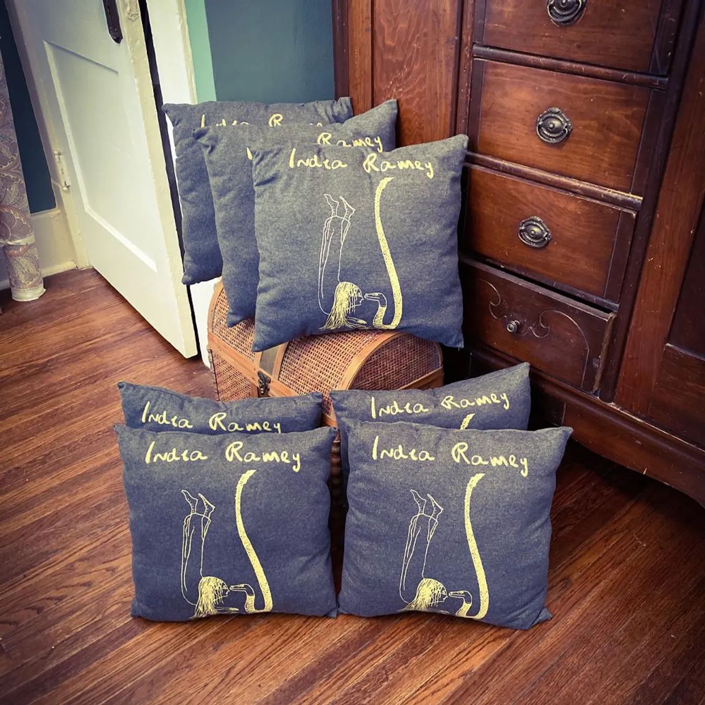 India Ramey - Upcycled Snake Handler Throw Pillow
