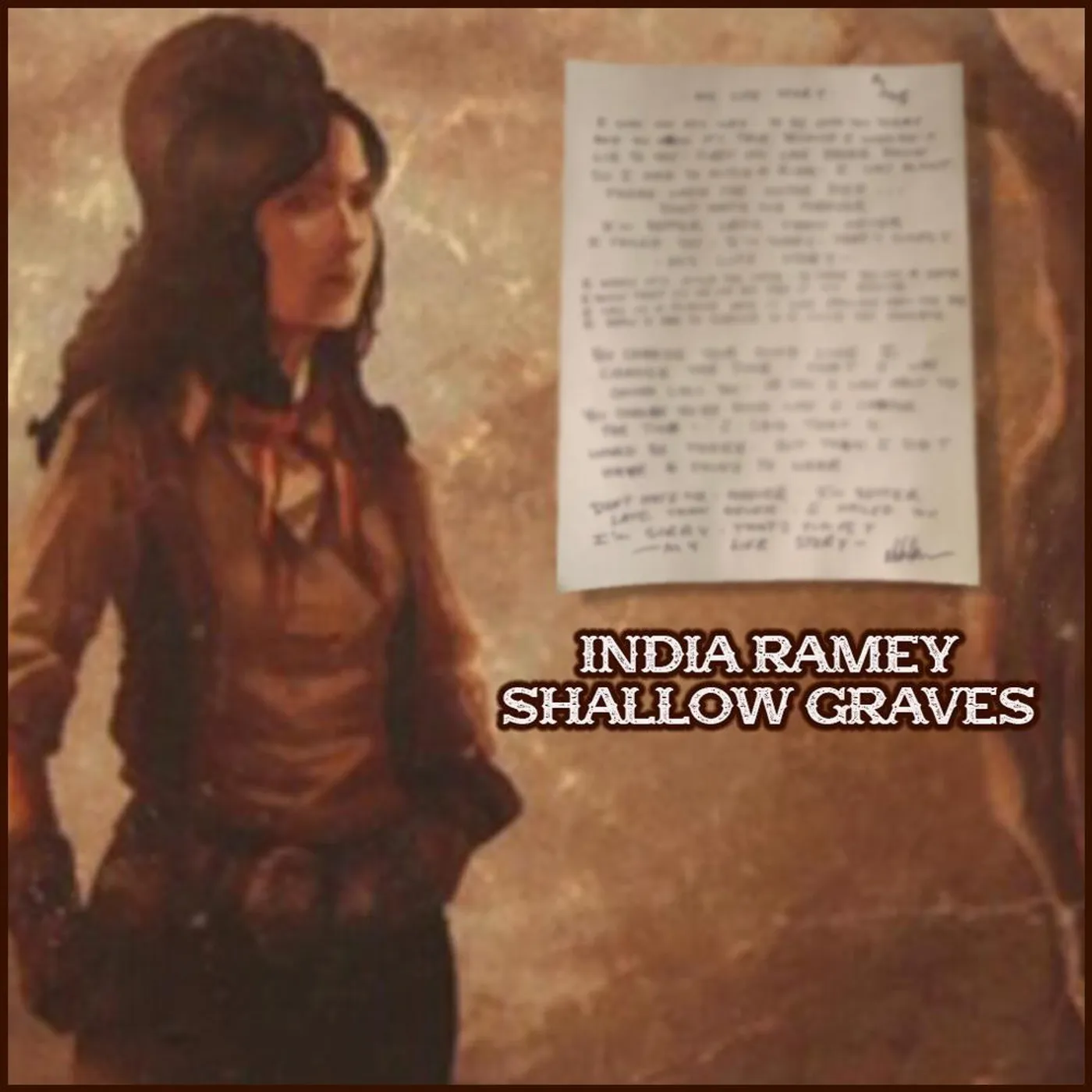 India Ramey - Handwritten Lyric Sheet