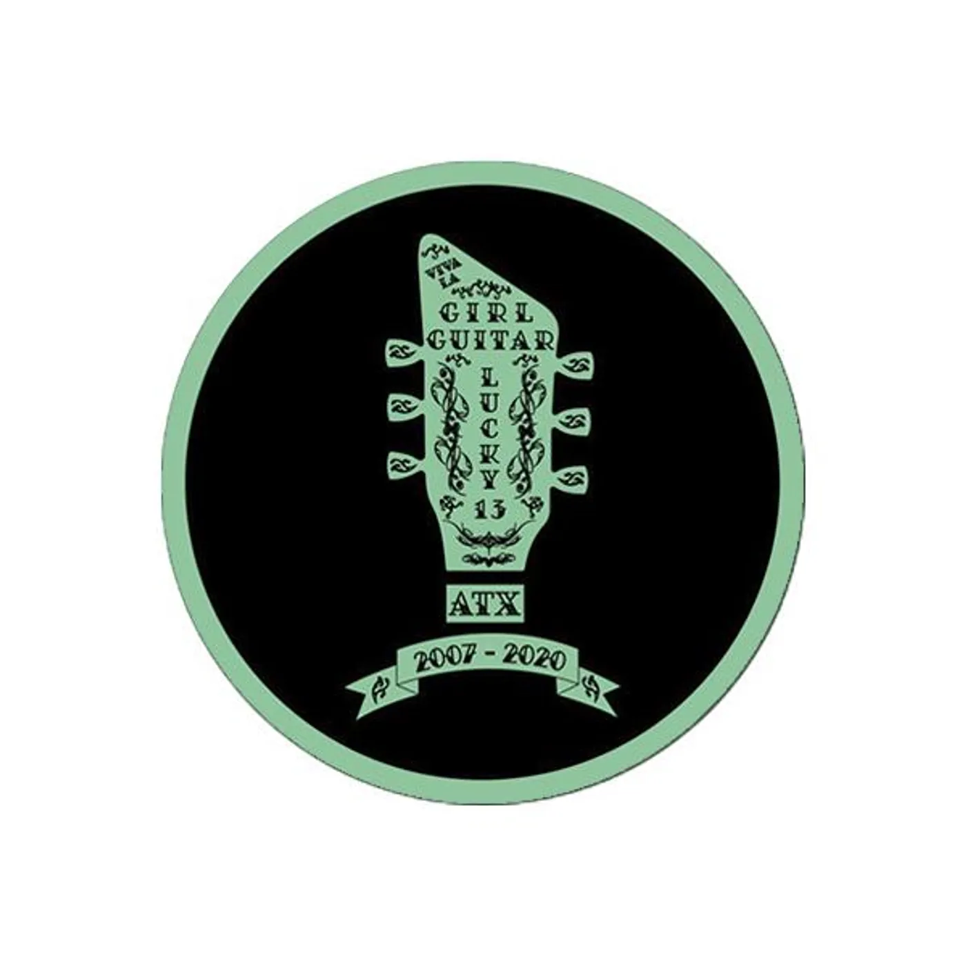 Girl Guitar - 13th Anniversary Sticker