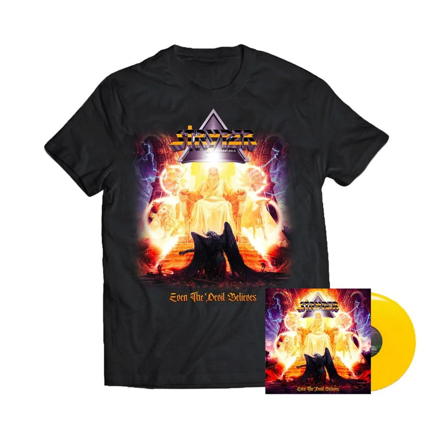 Frontiers Stryper - Even The Devil Believes Colored LP + Tee Bundle