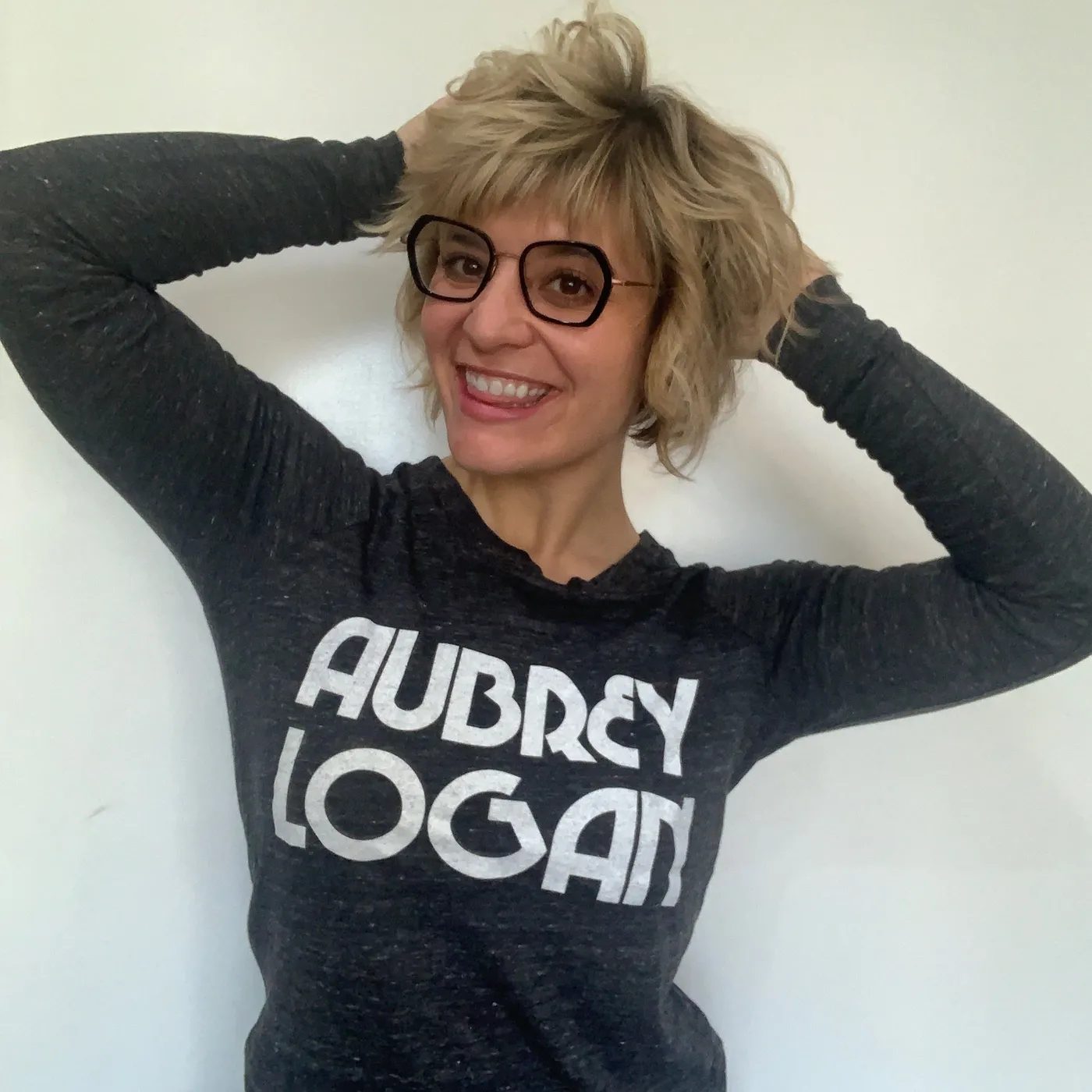 Aubrey Logan - Womens Long Sleeve Tee (Dark Gray)