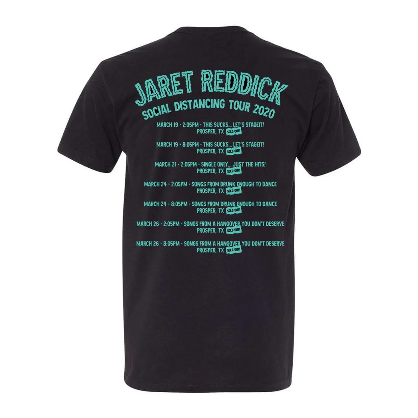 Jaret Reddick - Social Distancing 2020 Tour Tee