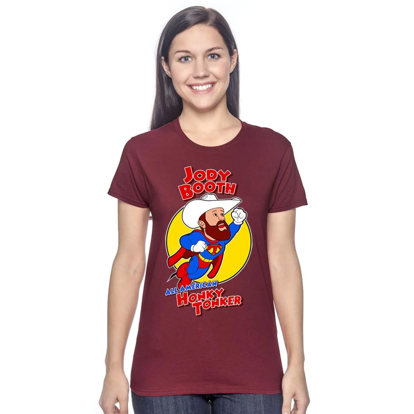 Jody Booth - Ladies Tonker Tee (Cardinal Red)