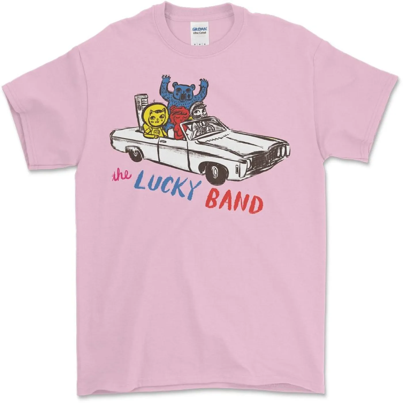 The Lucky Band - Light Pink Car Tee