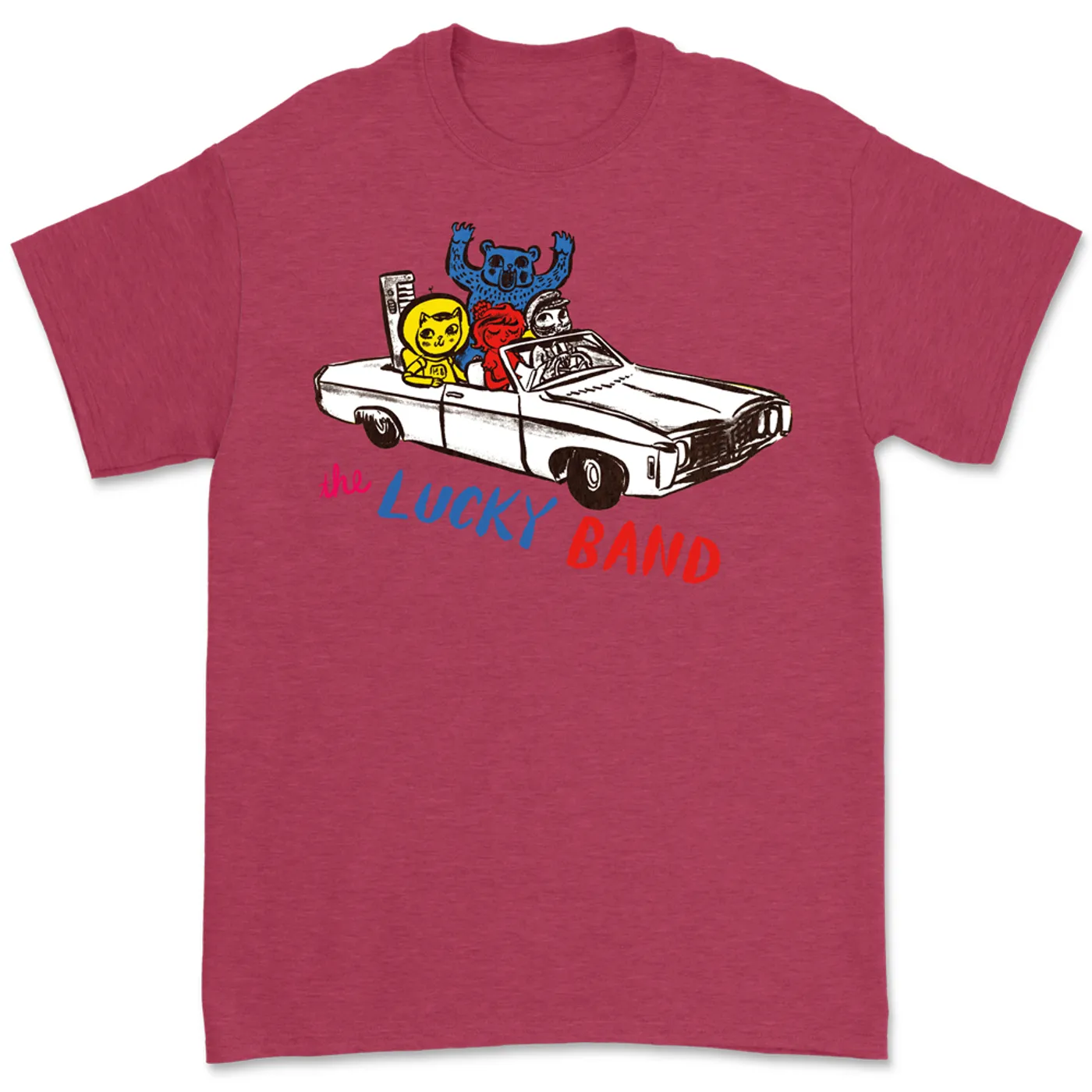 The Lucky Band - Red Car Tee