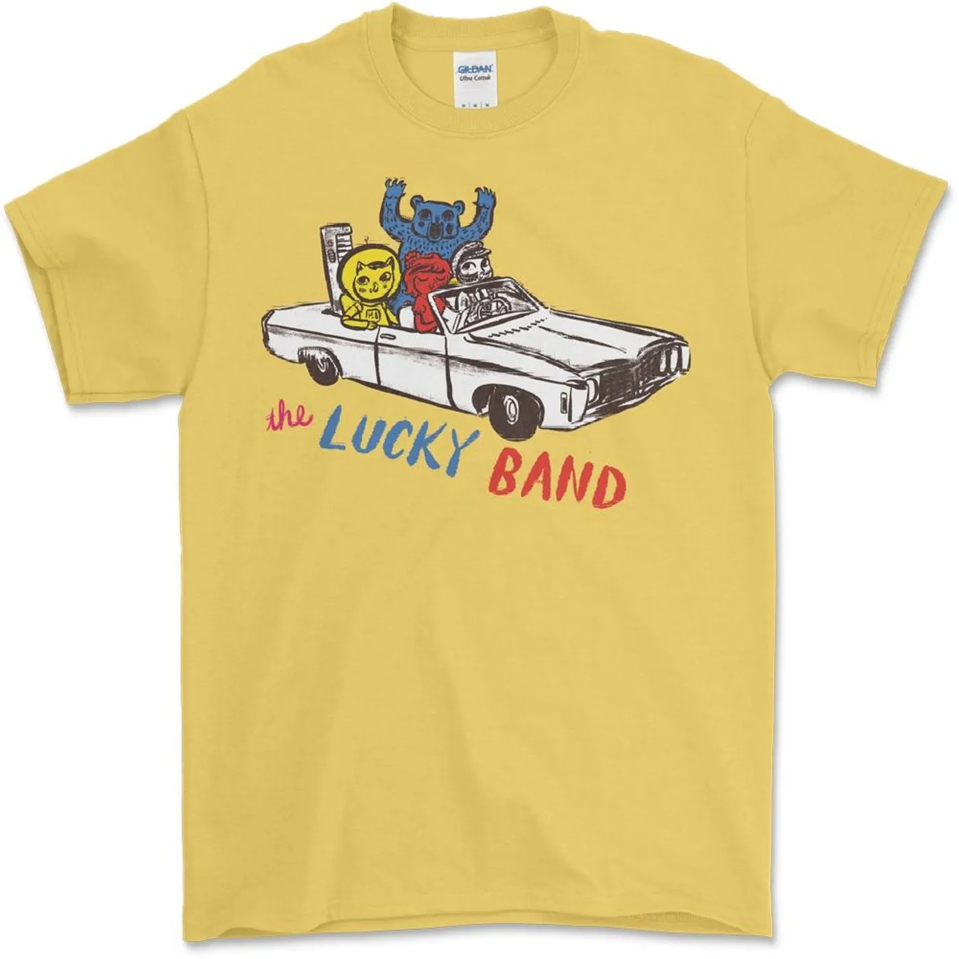 The Lucky Band - Yellow Car Tee