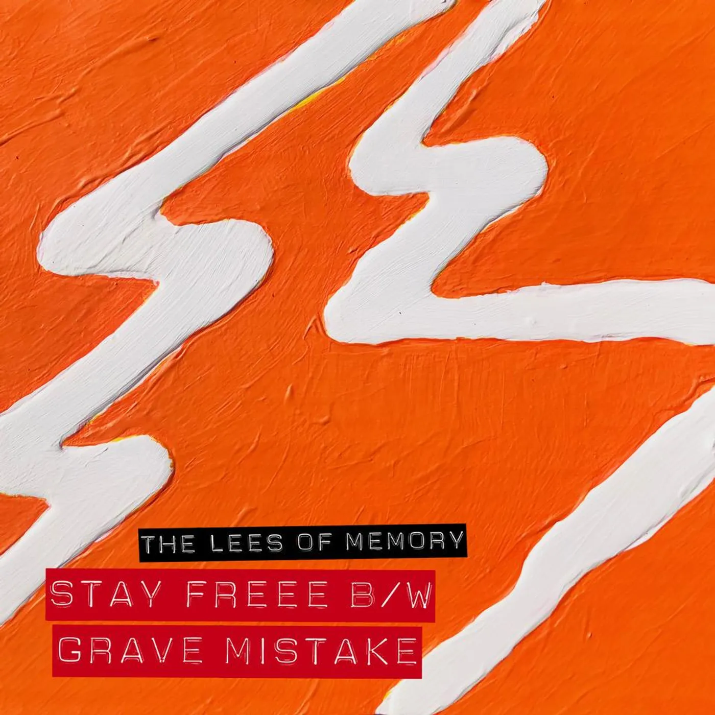 Goldstar Recordings The Lees of Memory - Stay Freee B/W Grave Mistake Translucent Orange Vinyl