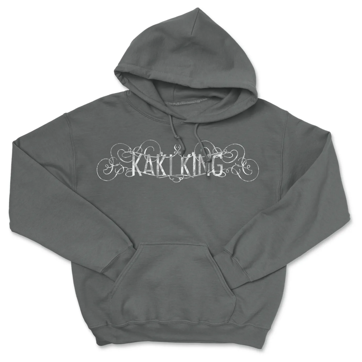 Kaki King - Metallic Silver Logo Hoodie