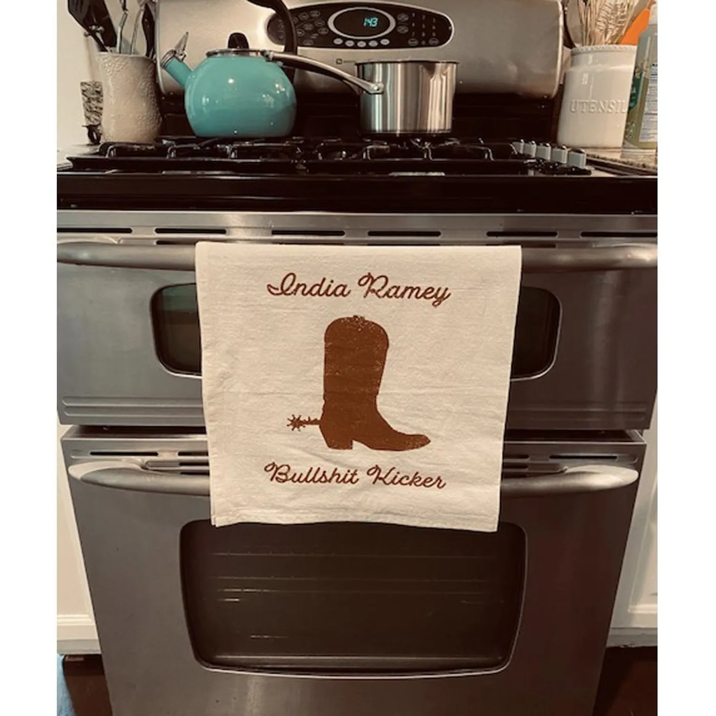 India Ramey - Bullshit Kicker Kitchen Towel