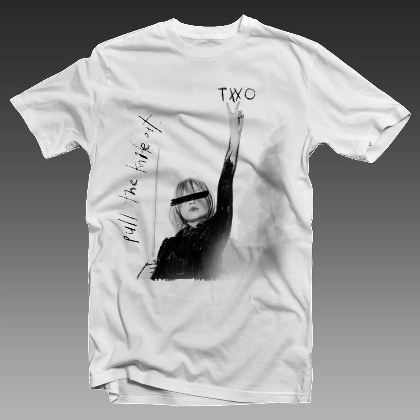 Two Pull the Knife Out EP Tee White