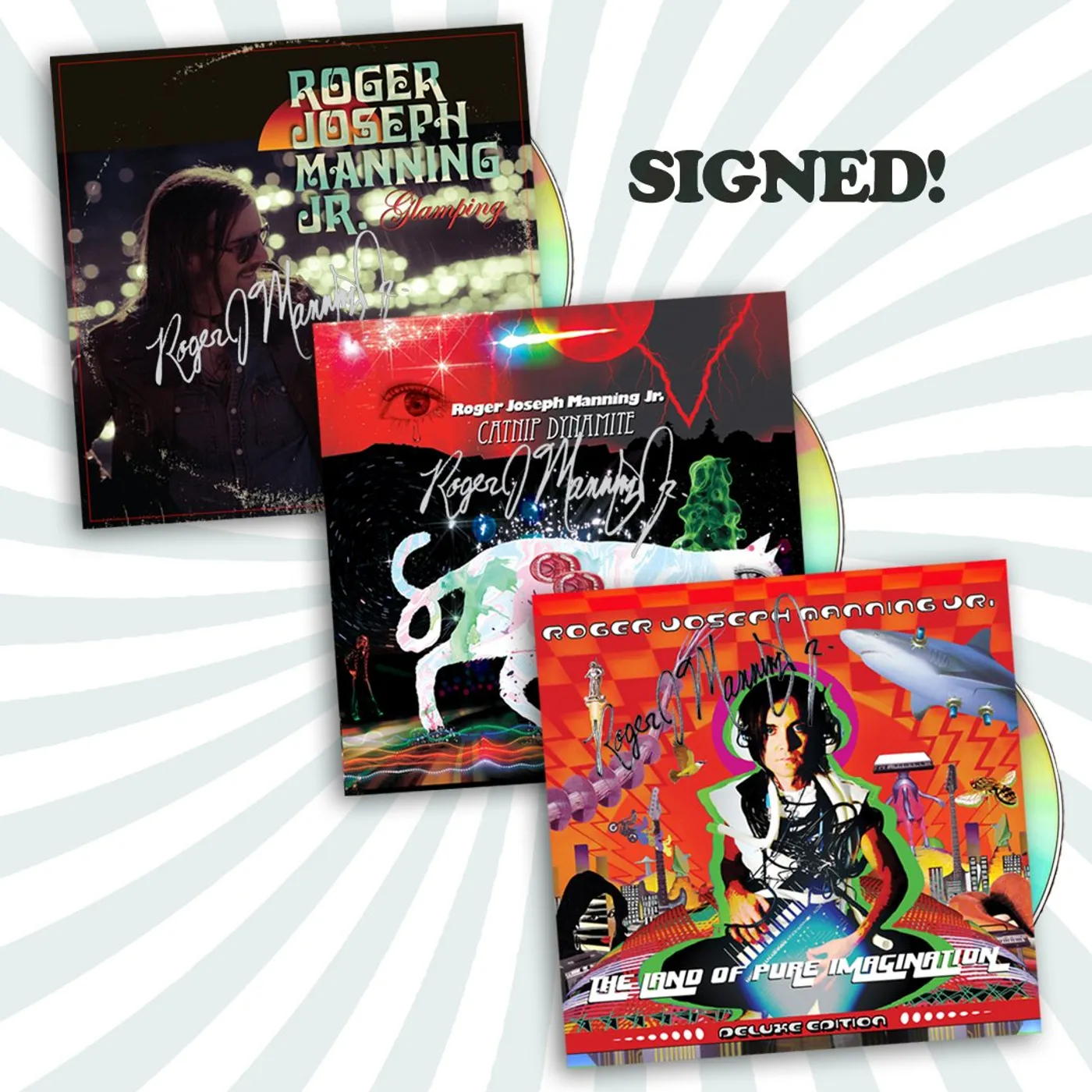 Roger Joseph Manning, Jr. - Signed CD Bundle