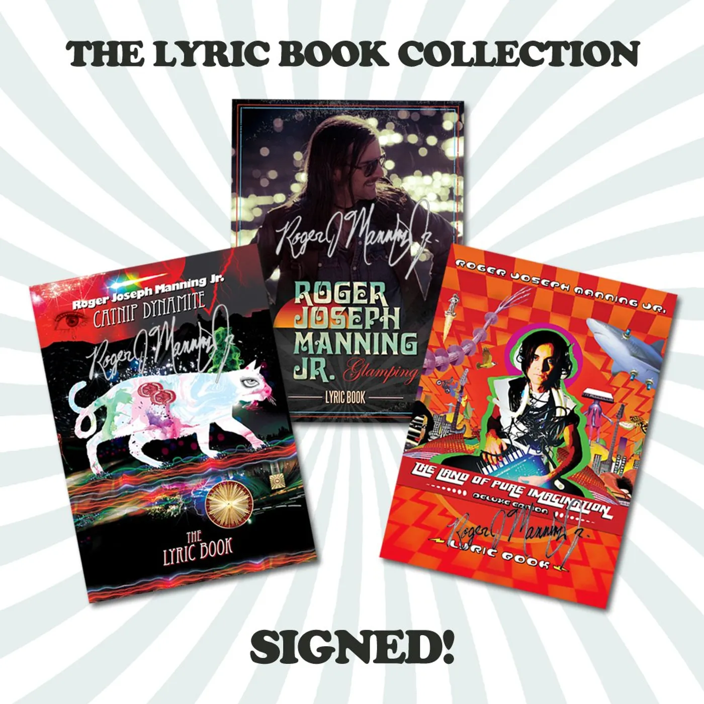 Roger Joseph Manning, Jr. - Signed Lyric/Art Book Bundle
