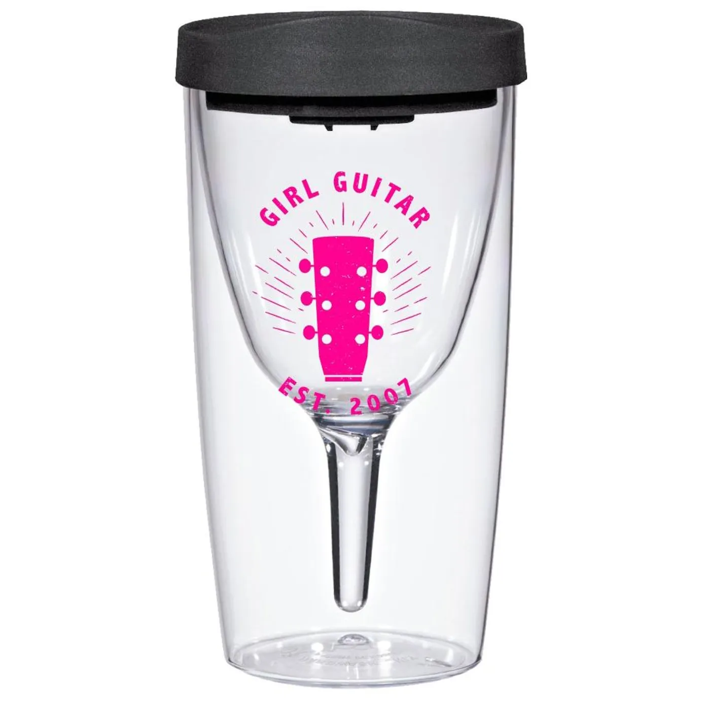 Girl Guitar - Est 2007 Wine Tumbler