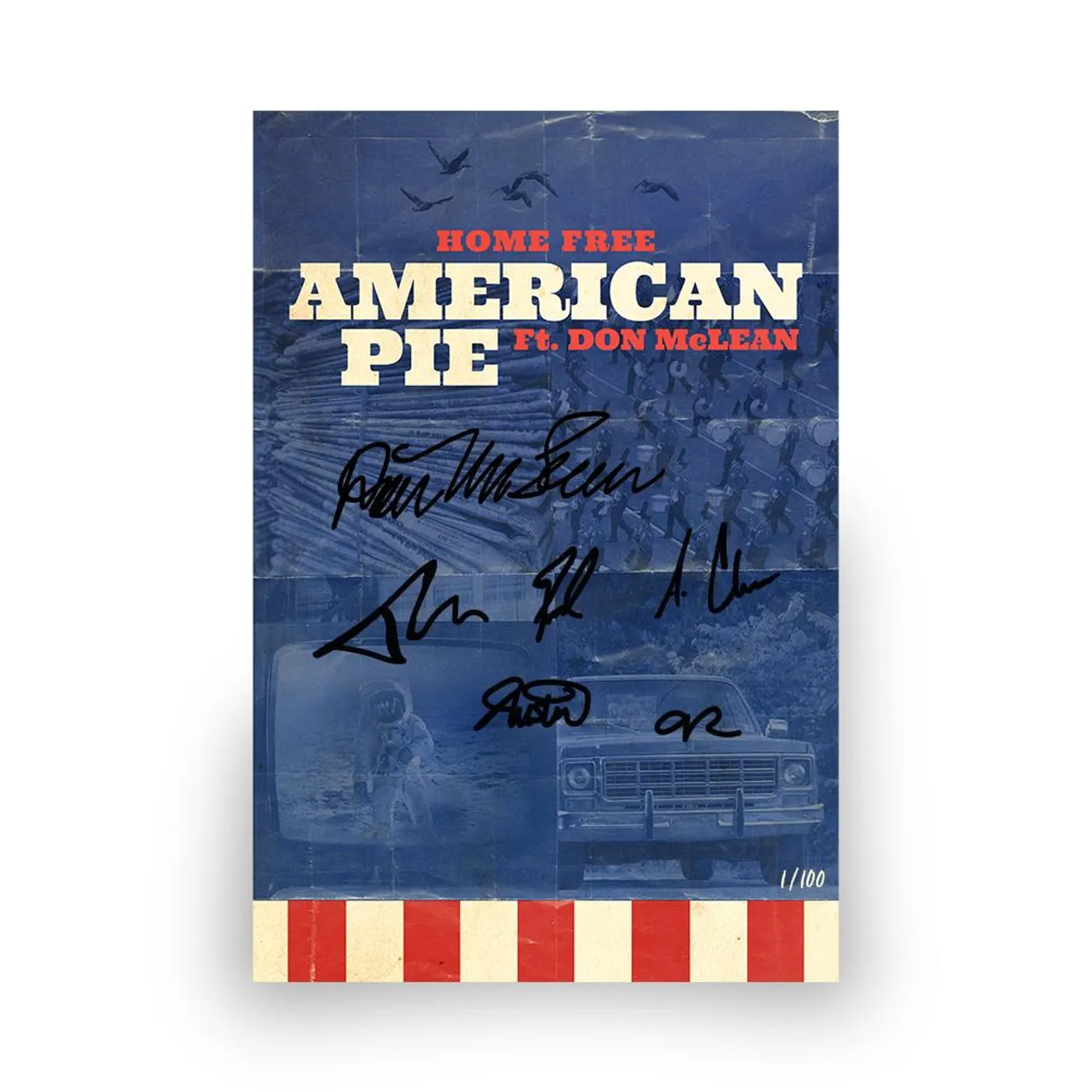 Home Free - Autographed & Numbered "American Pie" Poster