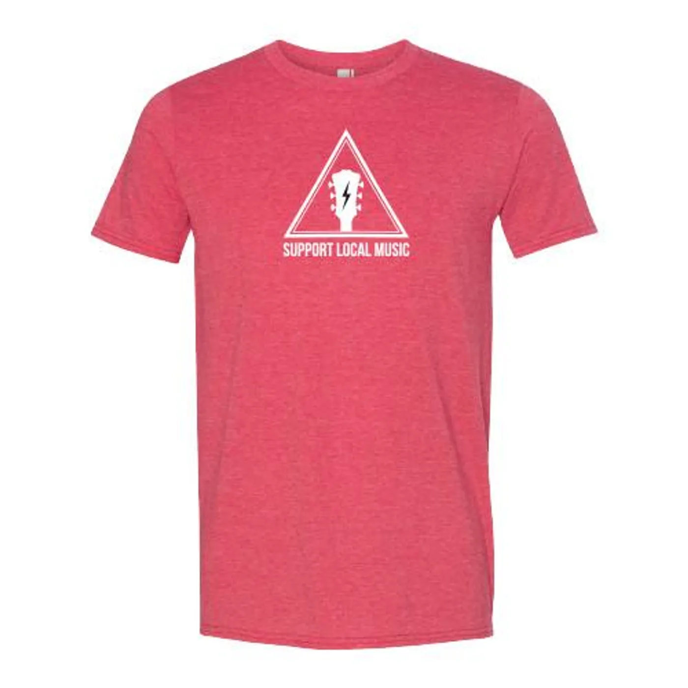 Support Local Music -  Warning Sign Tee (Red)