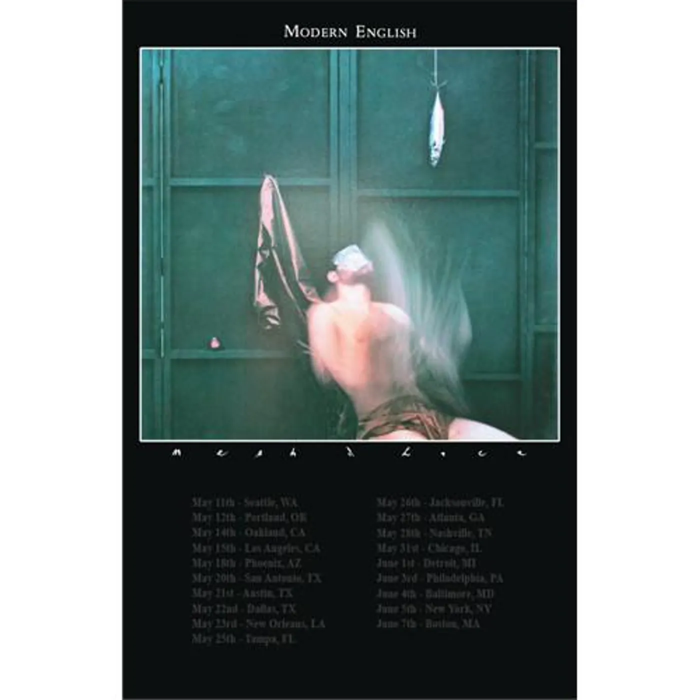 Modern English - Mesh And Lace Tour Poster