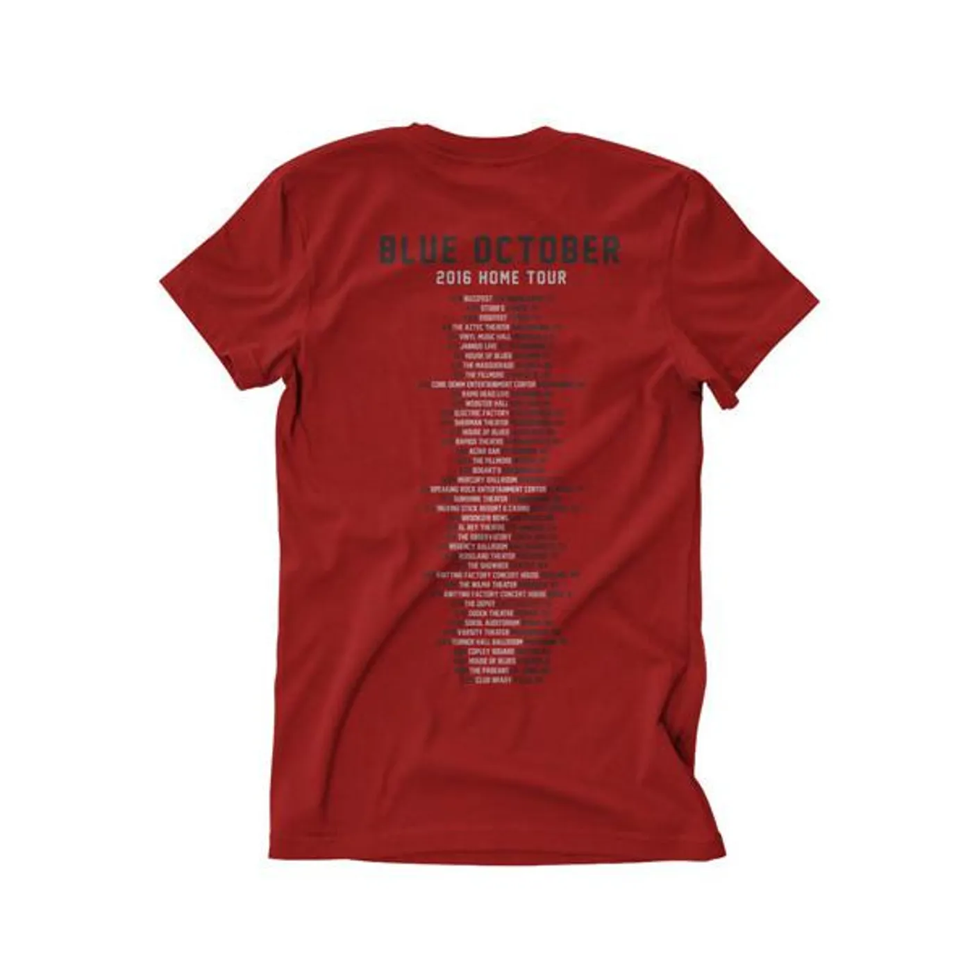 Blue October - Home Tour Tee (Red) (Spring Dates)