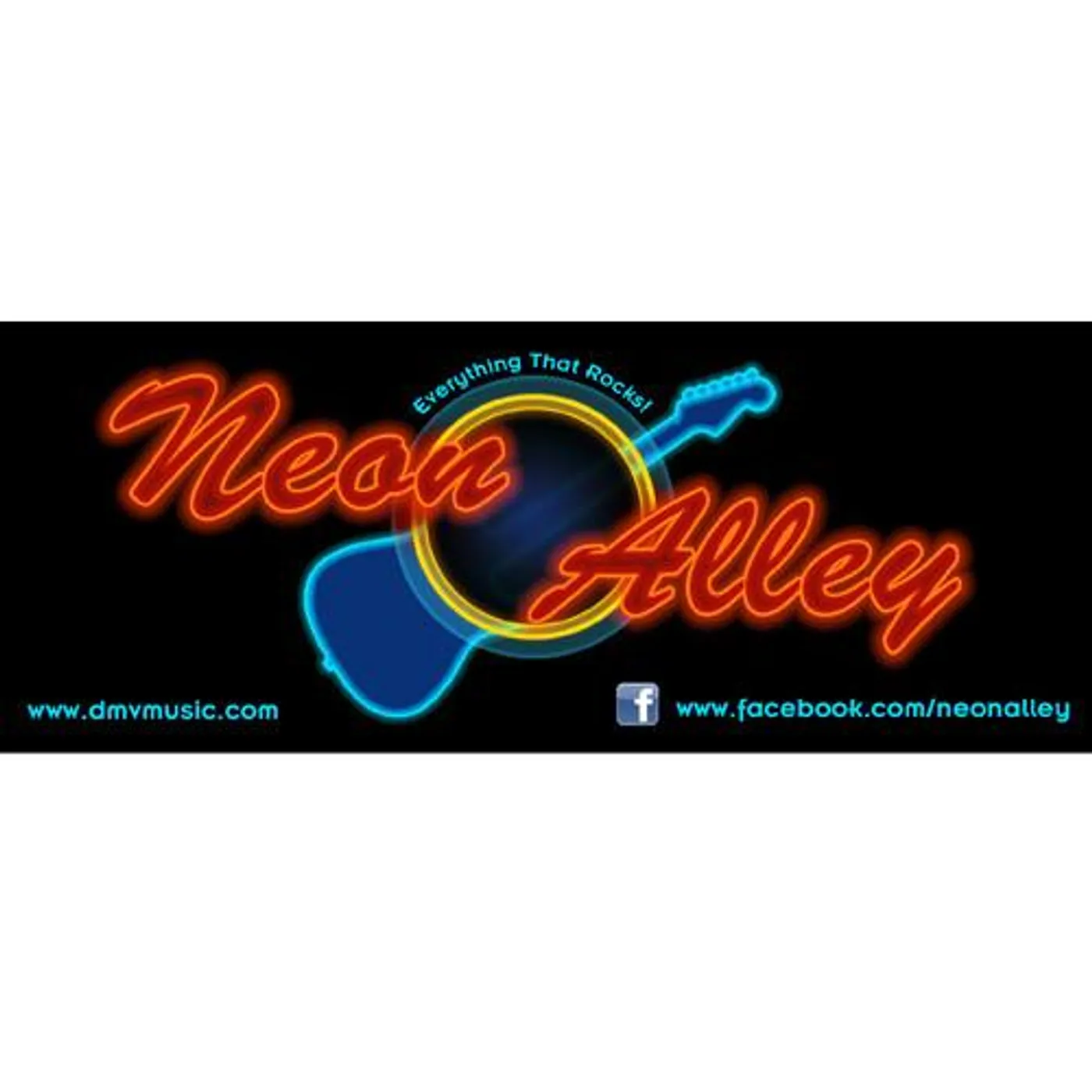 DMV Music - Neon Alley Sticker