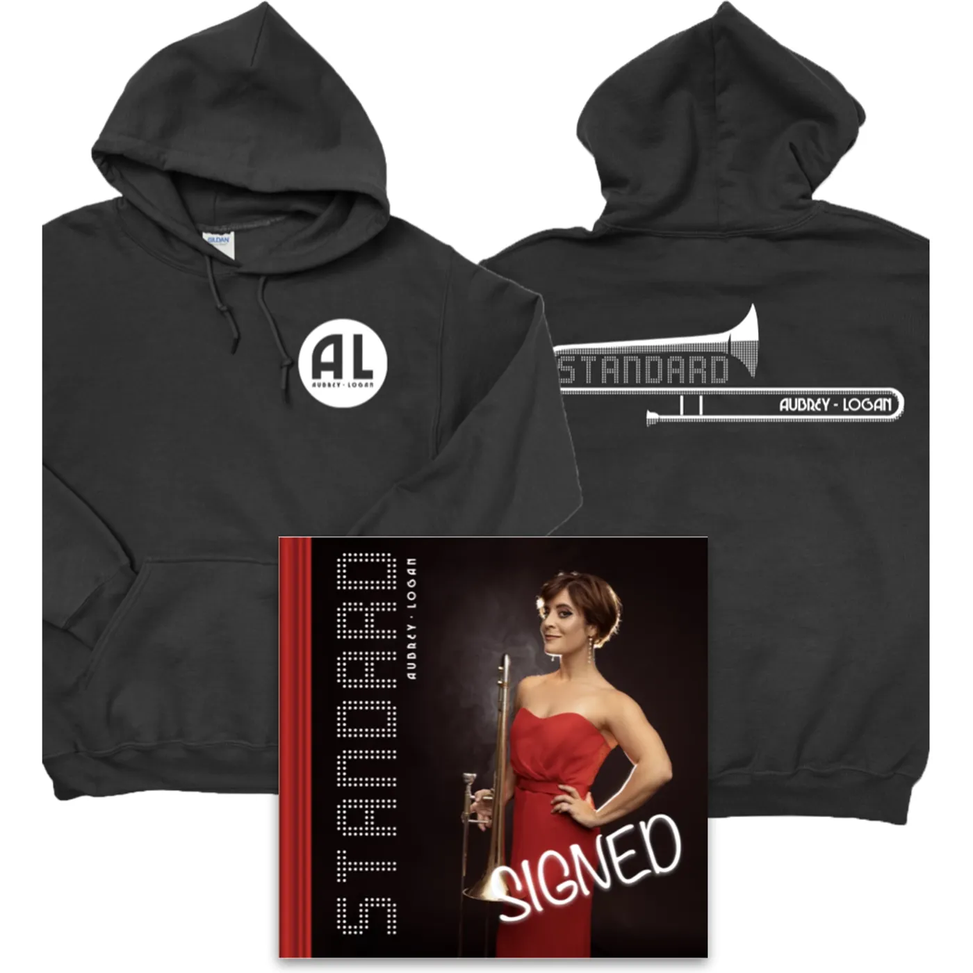 Aubrey Logan - Signed Standard CD + Hoodie