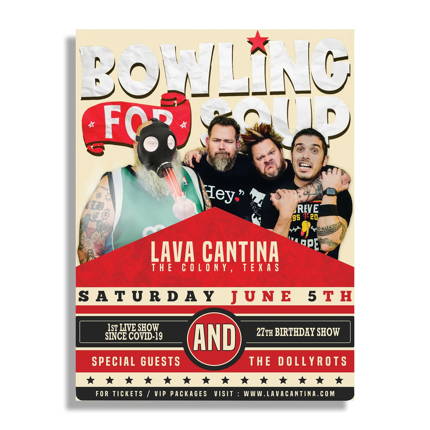 Bowling For Soup - Lava Cantina 27th Birthday Show Poster