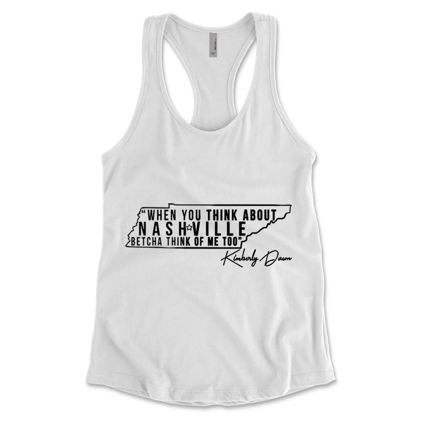 Kimberly Dawn - Nashville Womens Tank - White
