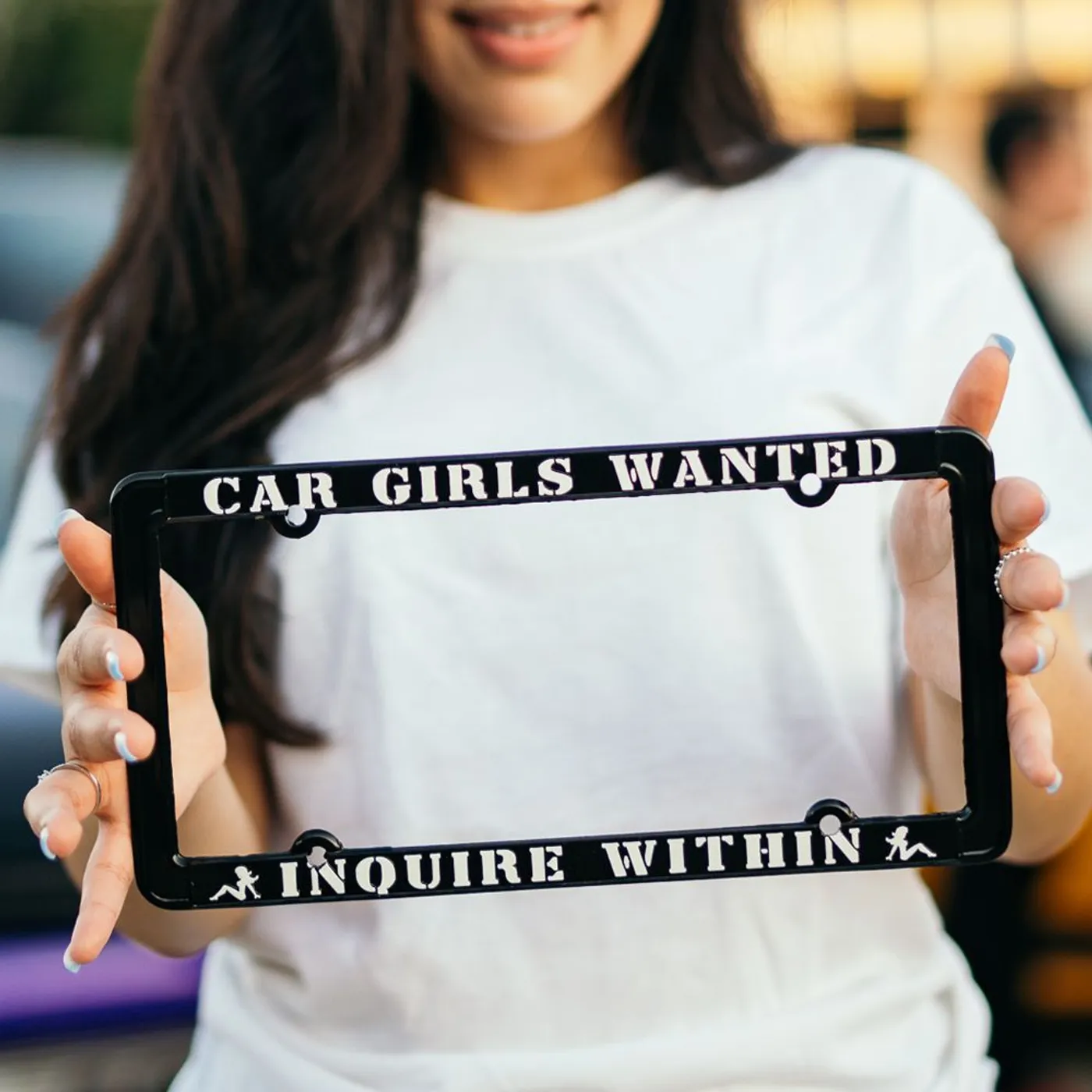 Texas Show Promoters Car Girls Wanted License Plate Frame