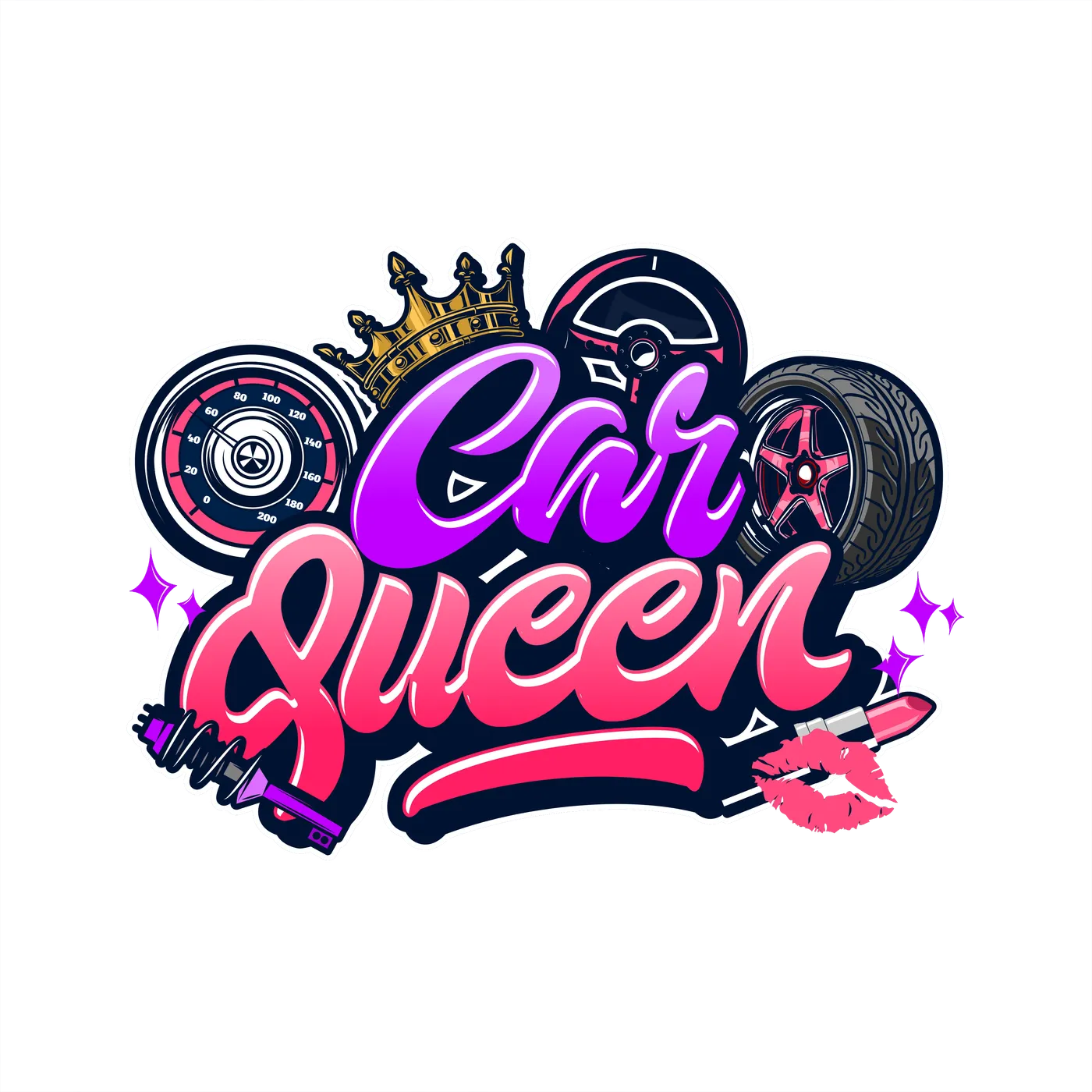 Texas Show Promoters Car Queen Sticker