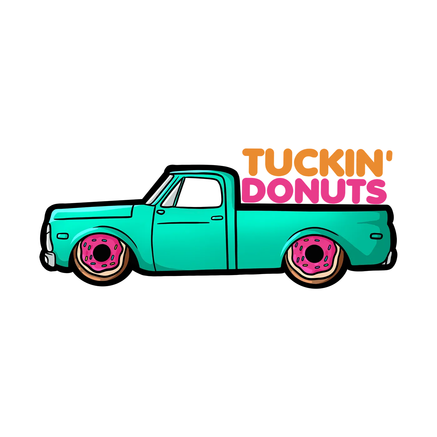 Texas Show Promoters Tuckin' Donuts Sticker