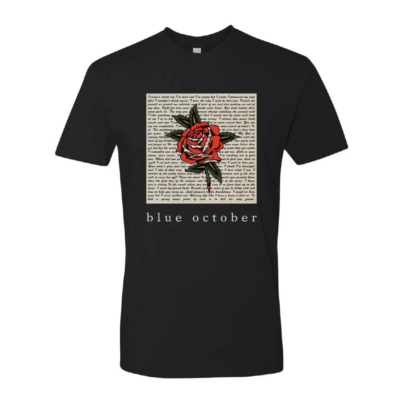 Blue October - Rose Lyric Tee