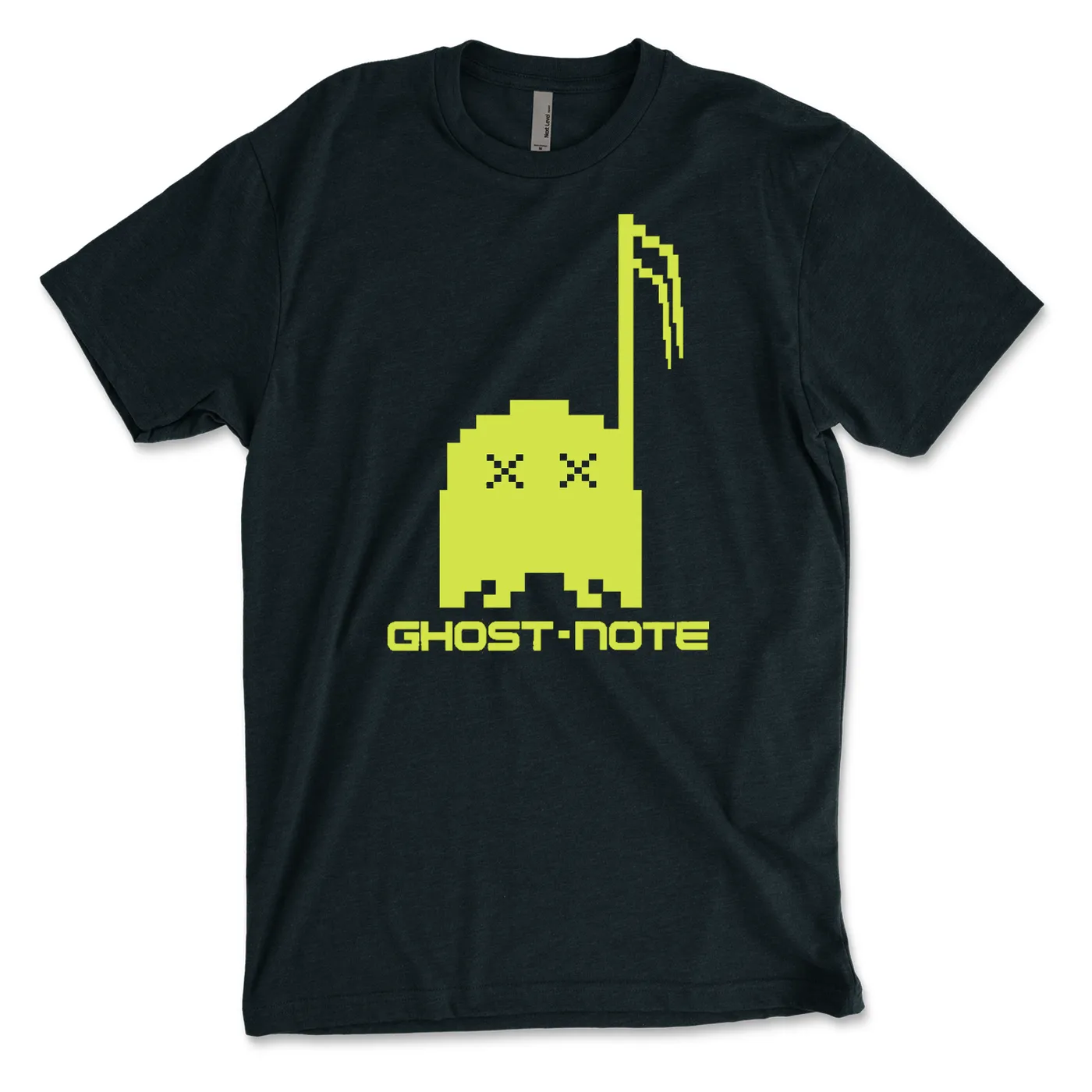 Ghost-Note - Neon Original Logo on Black Unisex Tee