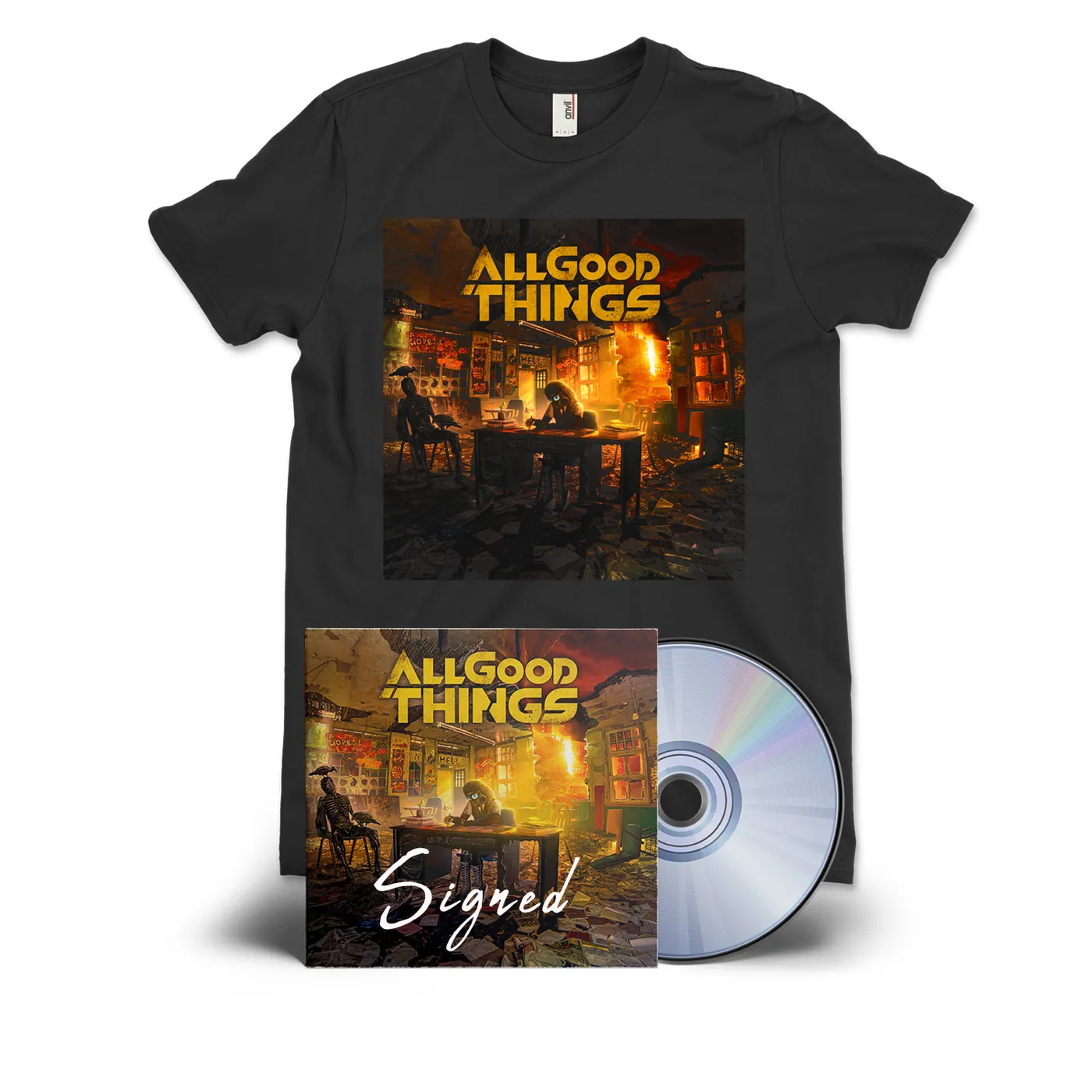All Good Things - Bnm All Good Things - A Hope In Hell Signed CD + Tee Bundle
