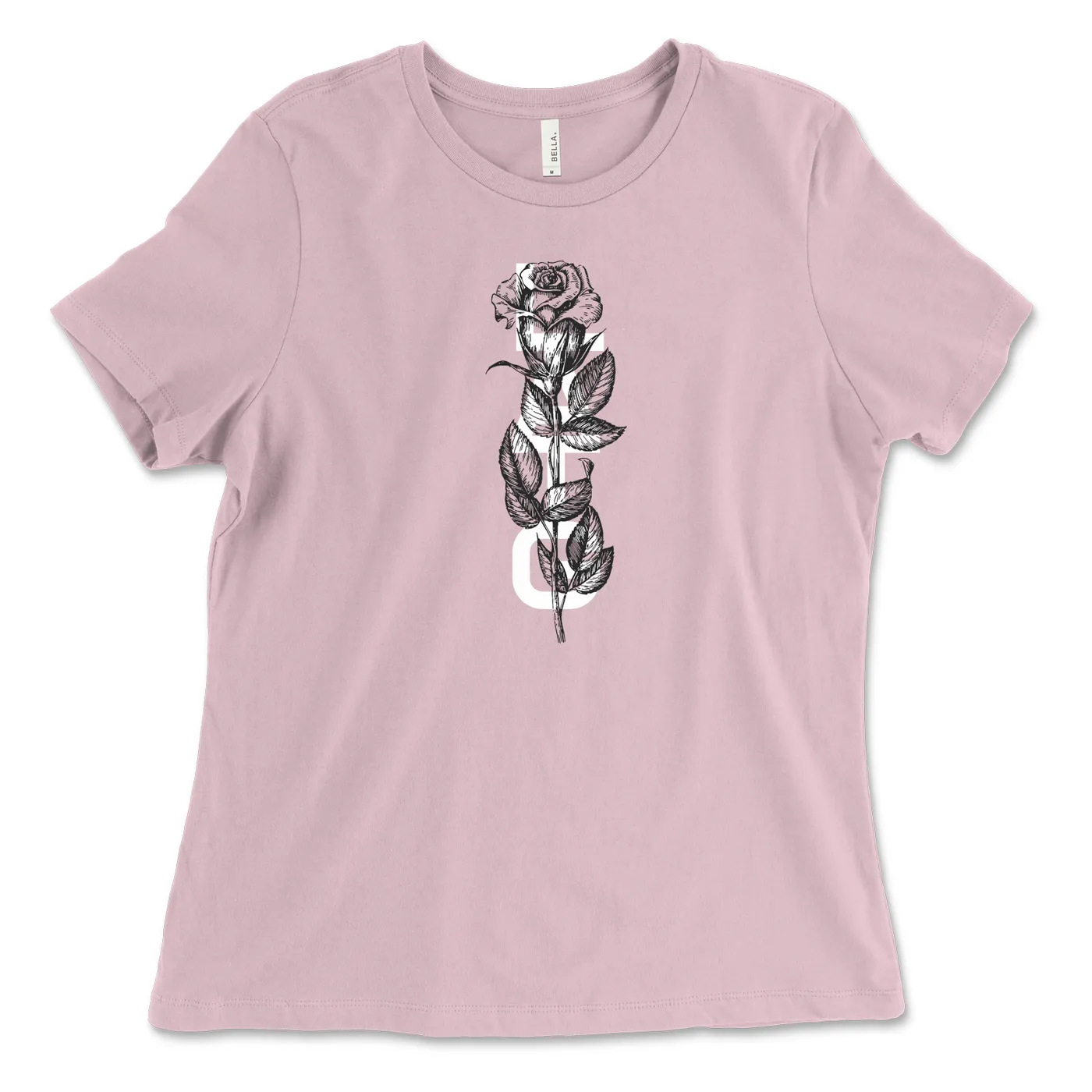 Lions At The Gate - Pink Rose Womens Tee