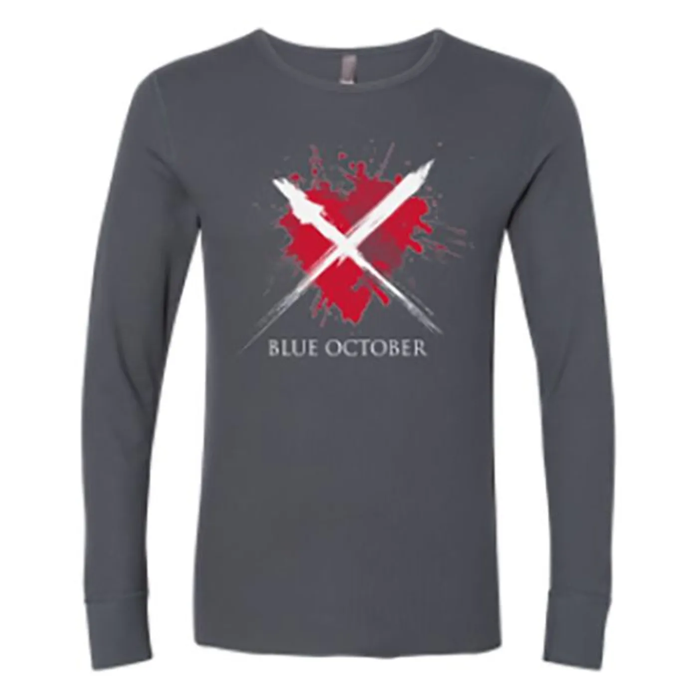 Blue October - Heart X Thermal Long Sleeve Shirt