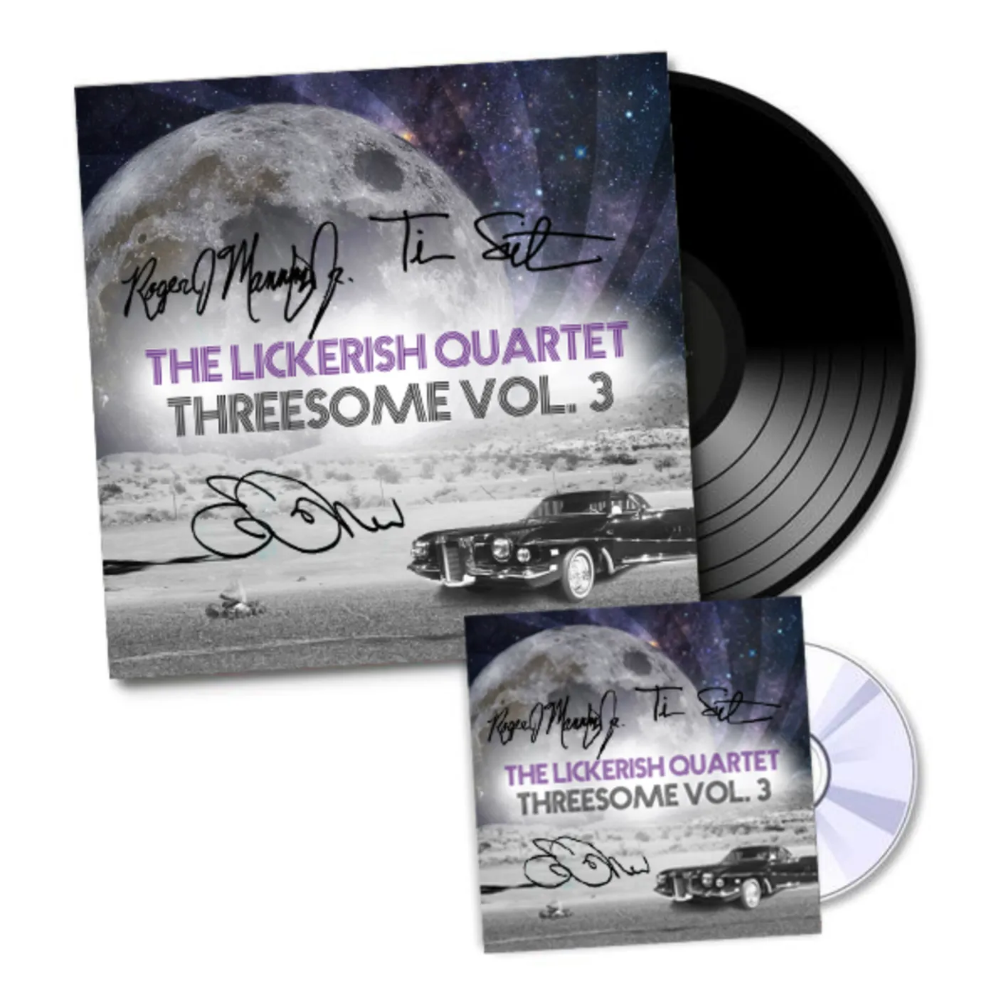 The Lickerish Quartet - Autographed Threesome Vol. 3 EP CD + Vinyl Bundle