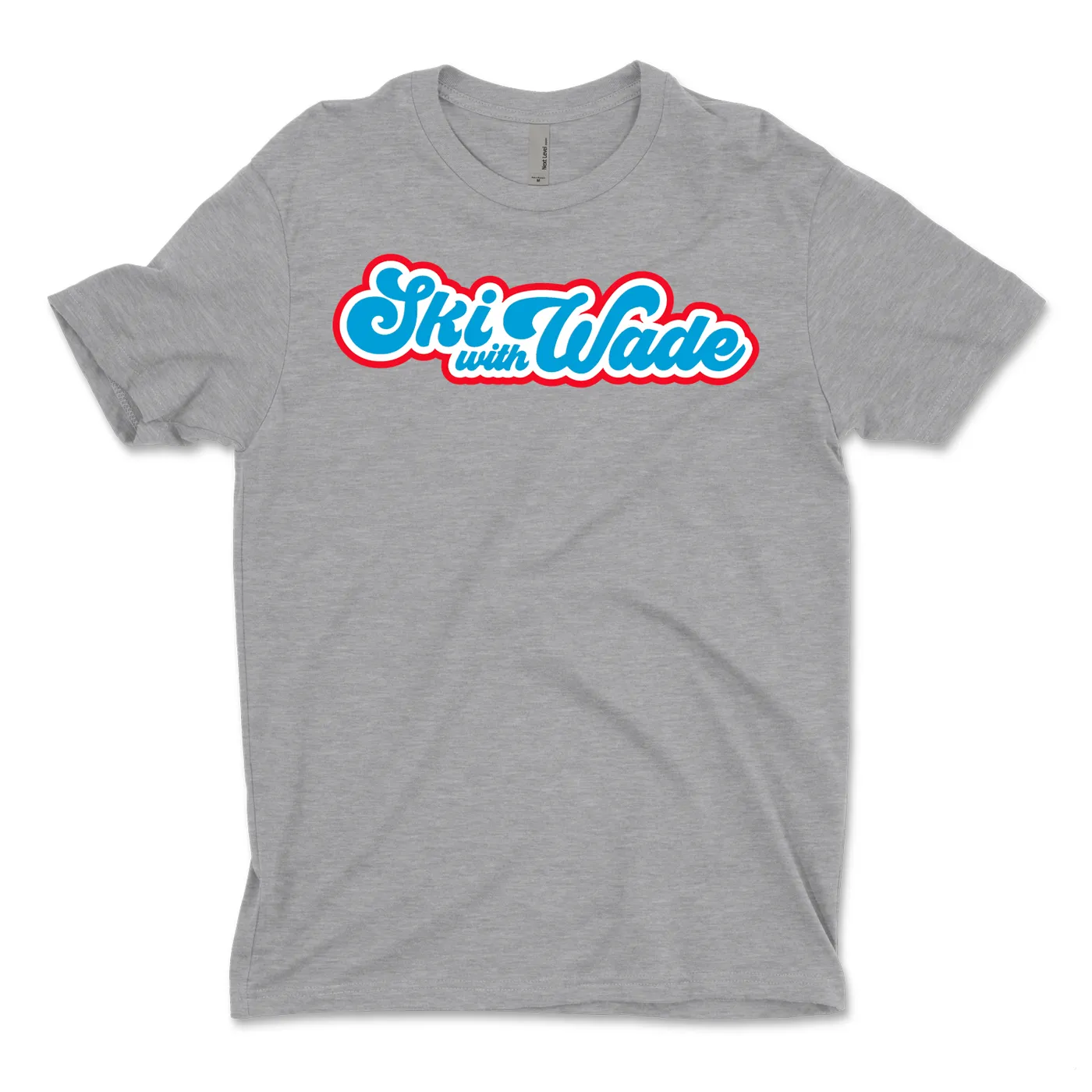 Ski With Wade - Grey Logo Tee