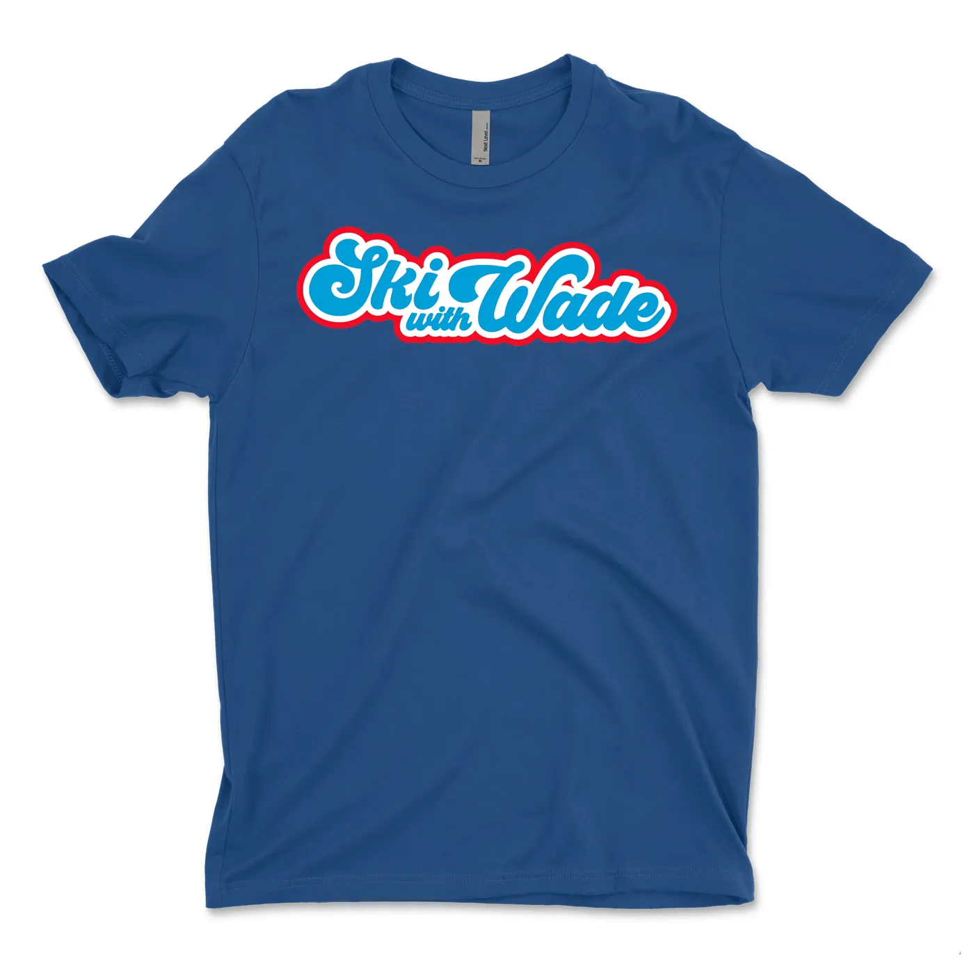 Ski With Wade - Royal Blue Logo Tee