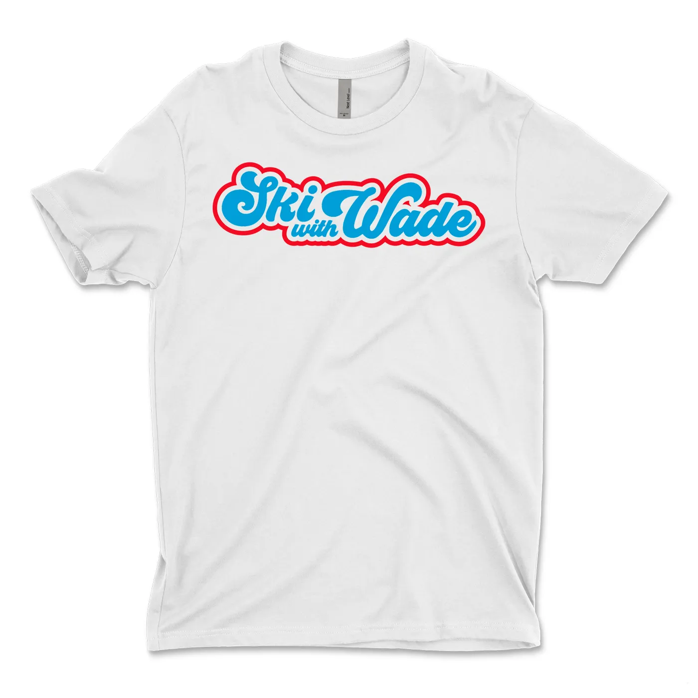 Ski With Wade - White Logo Tee