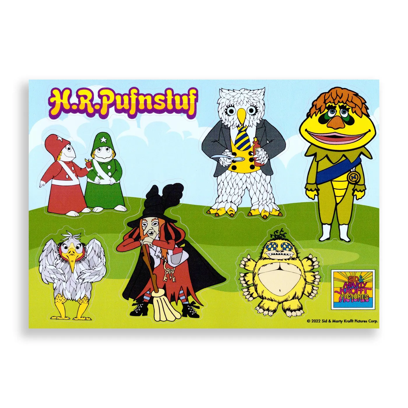 Sid & Marty Krofft - H.R. Pufnstuf - Vinyl Sticker Sheet