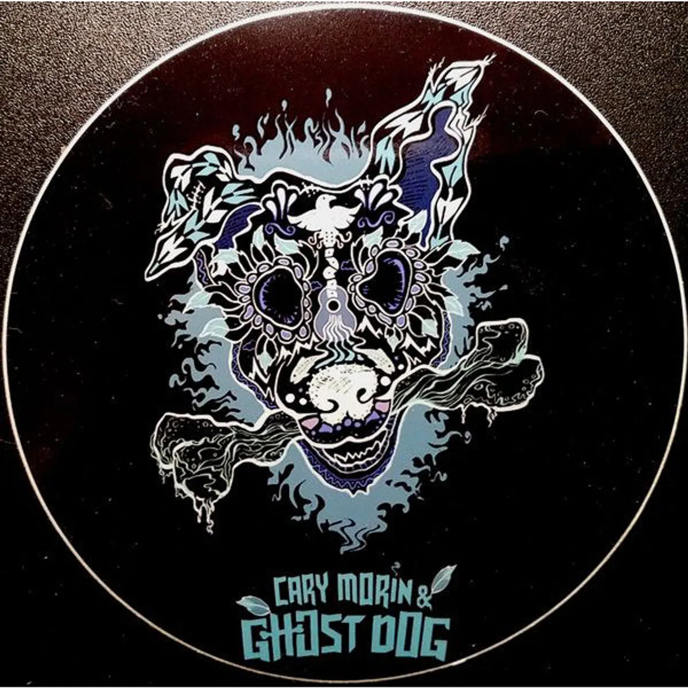 Cary Morin - Blue and Black Ghost Dog Sticker
