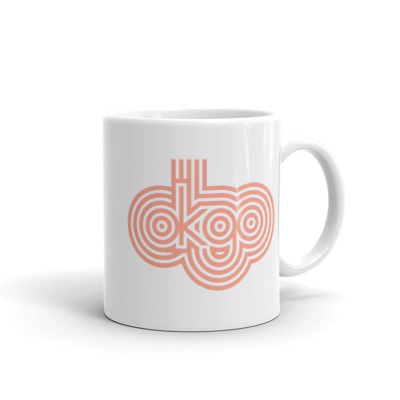 OK Go - Classic Logo Mug (White With Pink)