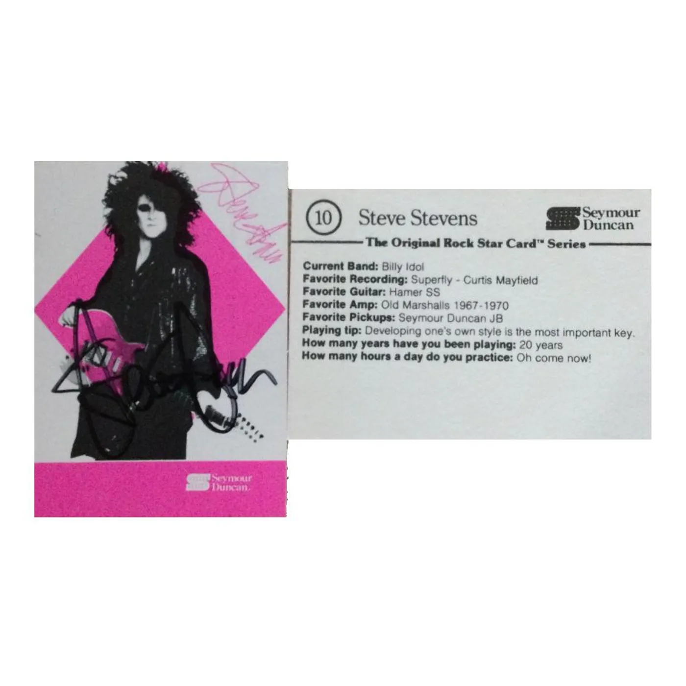 Steve Stevens - Autographed Vintage Baseball Card
